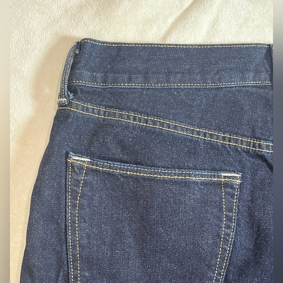 NWT Banana Republic 33W 34L Men's Navy Straight Fit Dark Wash Jeans - Picture 7 of 11